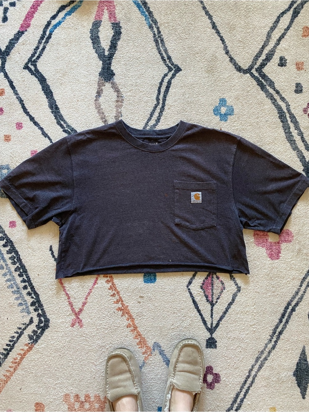Vintage Cropped Carhartt Tee Size L